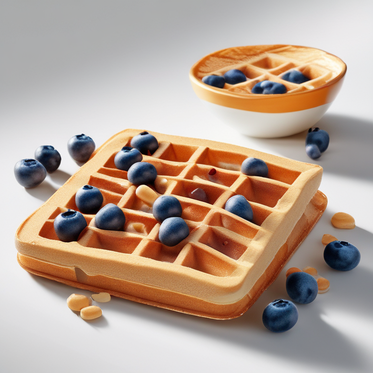 Blaubeer-Waffeln