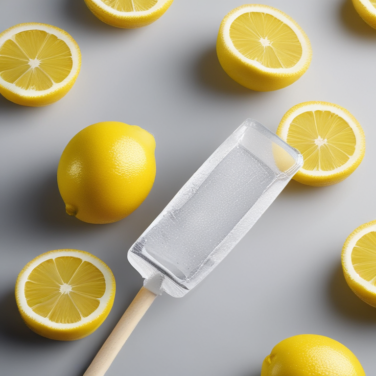 Zitronen-Eis am Stiel